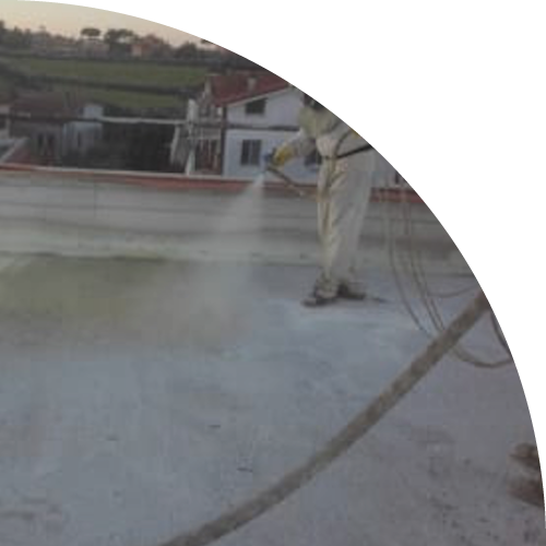 Per la termo-impermeabilizzazione a spruzzo di fondazioni, vasche per acquedotti, pareti per frigo, terrazzi, tetti, parcheggi, autorimesse, etc...